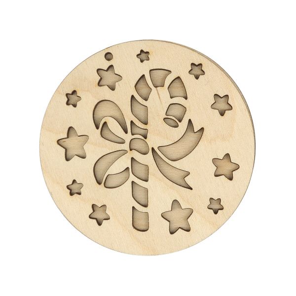 Заготовка для декорирования Леденец 6,4*6,4*0,6см Astra&Craft L-2103