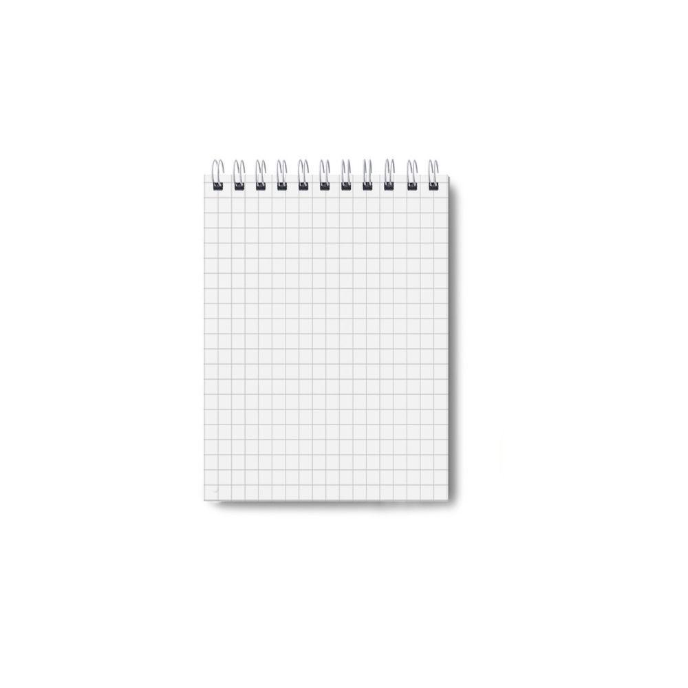 Блокнот с пластиковой обложкой, 500 мкр, на гребне Б50 (70х100 мм) 96 л. 12 шт, клетка, Рубиновый 01092, Светоч Б50