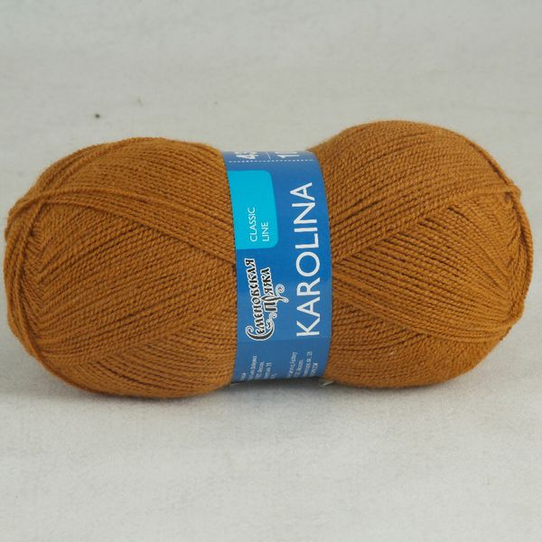 Пряжа Семеновская Karolina / уп.5 мот. по 100 г, 438 м, 10940 бронза