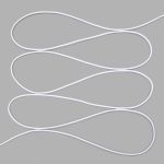 Резинка шляпная (шнур эластичный) ⌀2.5 мм / 100 метров, 01 белый