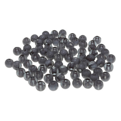 Бусины пластик ⌀6 мм, полупрозрачные, 20 г, 170±10 шт, Astra&Craft, AD052 серый