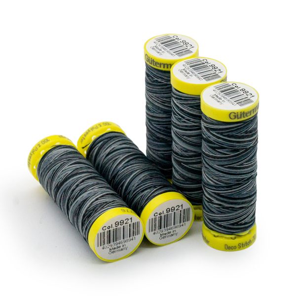 Нитки отделочные Gutermann Deco Stitch 70, multicolor, 70м, 9921, 5 катушек