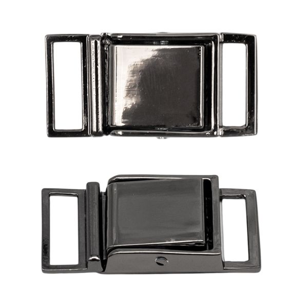 Пряжка ременная металл 16 мм (чер.никель), 6 шт