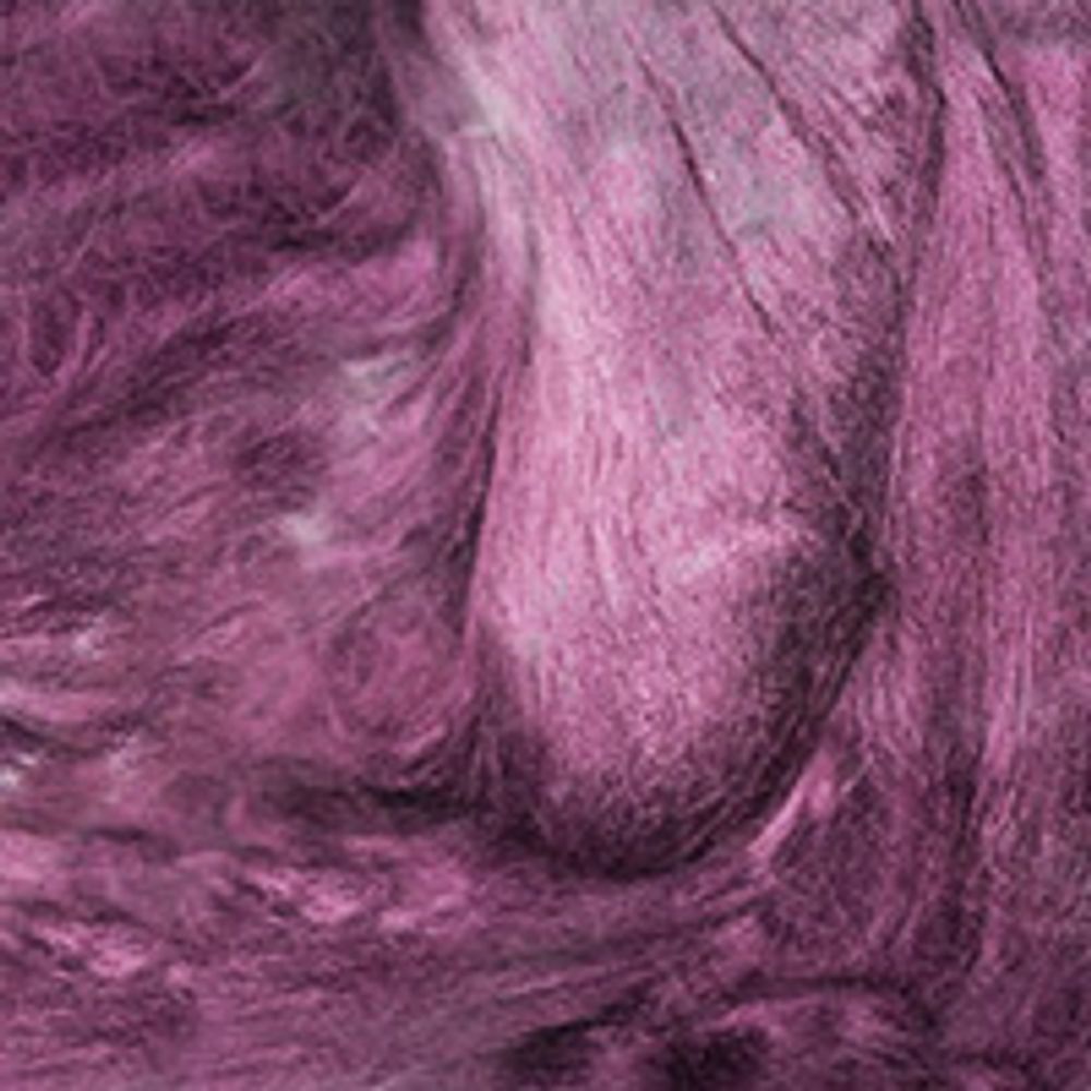 Шерсть для валяния вискоза 1х25 г, (19-20 мкр), 1592 ежевика, Gamma FV-025