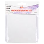 Холст грунтованный на картоне (набор на магните) 10х10 см, 280 г/м², 3 шт, квадратный/square мелкозернистый, Vista-Artista CMV-03