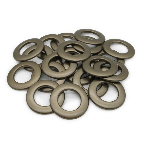 Люверсы шторные ⌀25 мм, цвет № 25 золотистая латунь, 10 шт