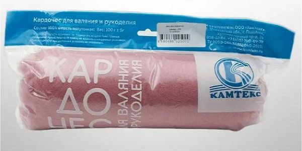 Шерсть для валяния Камтекс Кардочес Mini п/тонкая 1х100 г, (26-28 мкр), 270 клевер