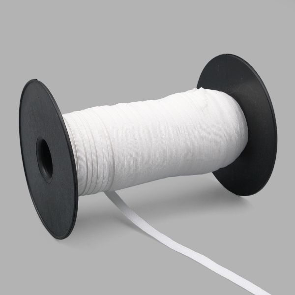 Резинка бельевая (бретелечная) матовая 8.0 мм / 50 метров, белый, (МL195.008)