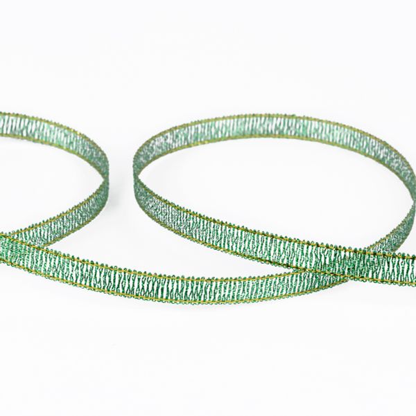 Тесьма металлизированная 6 мм, MRC-06, 33 м, 016 зеленый, Blitz