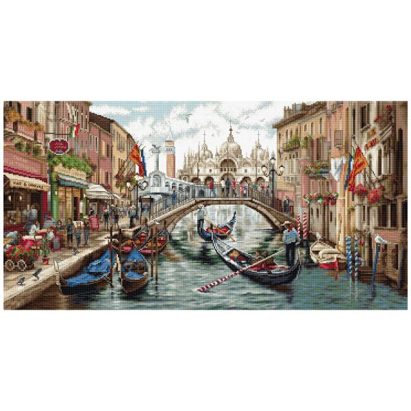 Набор для вышивания нитками Luca-S, Венеция, 58х30 см