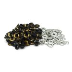 Люверсы металл ⌀_5.0 мм (внутр.), черный матовый, 100 шт, BIG