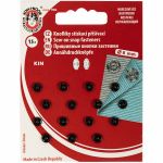 Кнопка пришивная металл ⌀6.0 мм, 15 шт, черный, KOH-I-NOOR 10 (KIN1000 №2/0)