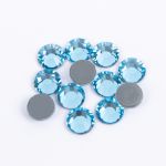 Стразы клеевые стекло 6.5 мм, 5х12 шт, SS30 №08 голубой (Aquamarine), Zlatka ZRTG-3012