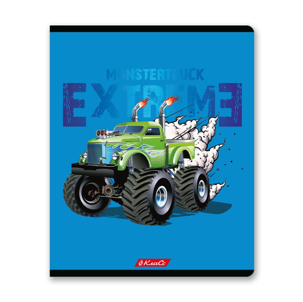 Тетрадь ученическая общая, твин лак, A5+ 48 л. на скобе, белизна 100%, 10 шт, клетка, 000323 Спорткар, Светоч 48ТСК5_8_3_1