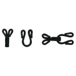 Крючки пришивные в оплетке 18х35 мм, цв.черный, 100 шт