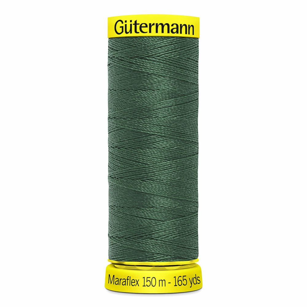 Нитки для трикотажа Gutermann Maraflex, 150м, 561 серо-зеленый, 5 катушек