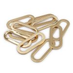 Рамка овальная металл 40 мм, золото, ГНУ13818, 10 шт