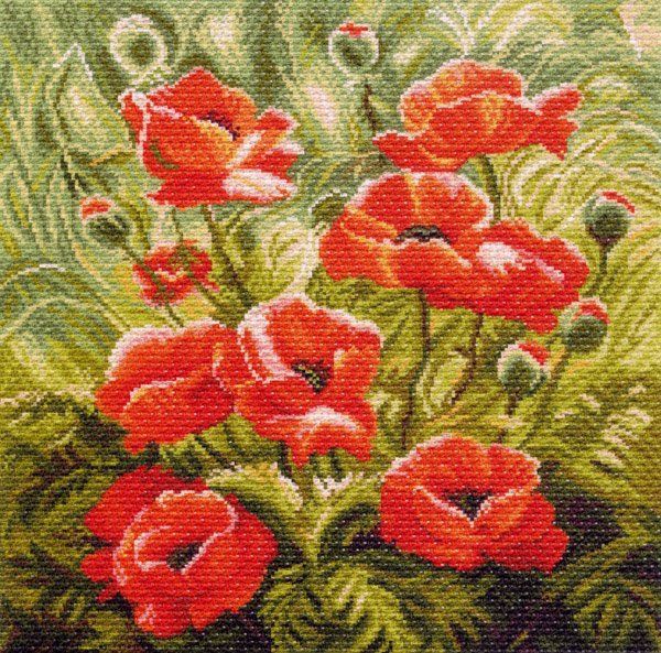 Набор для вышивания нитками Матренин Посад, Маковый зной