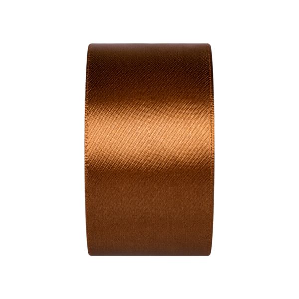 Лента атласная 1-сторонняя 50.0 мм / 33±2 метра, 122 св.коричневый, Gamma