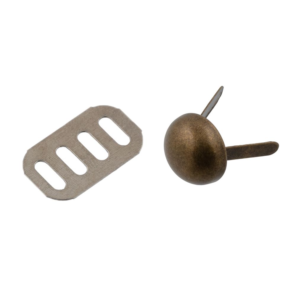 Ножки для дна сумки металл ⌀10 мм, 20 шт, 24 под бронзу, Gamma