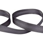 Косая бейка атласная 15 мм / 132±1 метра, В128 т. серый, NGK-15P