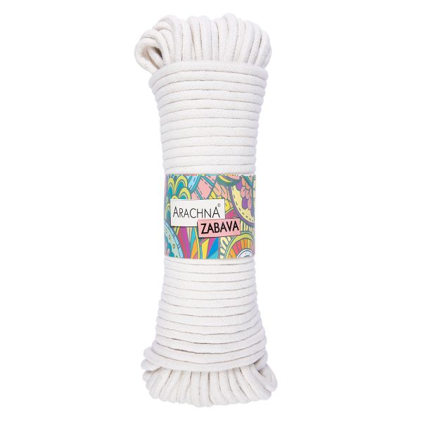 Пряжа Arachna Zabava / уп.3 мот. по 330г, 25 м, 305 молочный