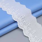 Кружево шитьё 58 мм / 13.72 м, 100% хлопок, неотбеленный
