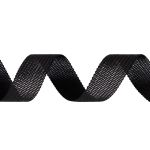 Тесьма (лента) окантовочная 14 мм / 100 метров, черный, Gamma 014 О черный