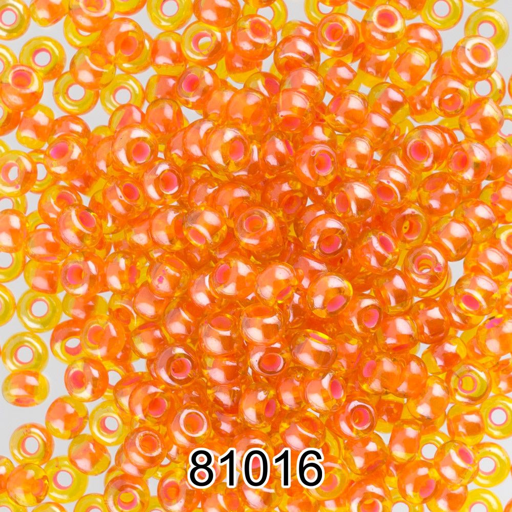 Бисер Preciosa круглый 10/0, 2.3 мм, 500 г, 81016 (Ф147) оранжевый