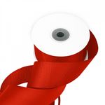 Лента репсовая (в рубчик) 38.0 мм / 22.8±1 метра, 235 класс.красный, Magic4Hobby