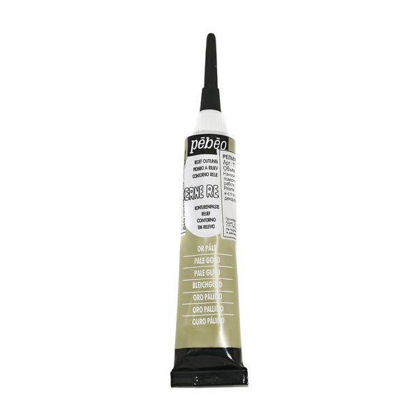 Краска рельефная Cerne relief 20 мл, 773110 под бледное золото, Pebeo