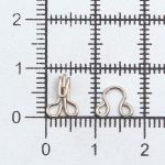 Крючки пришивные металл 12х7 мм, никель, 100 шт