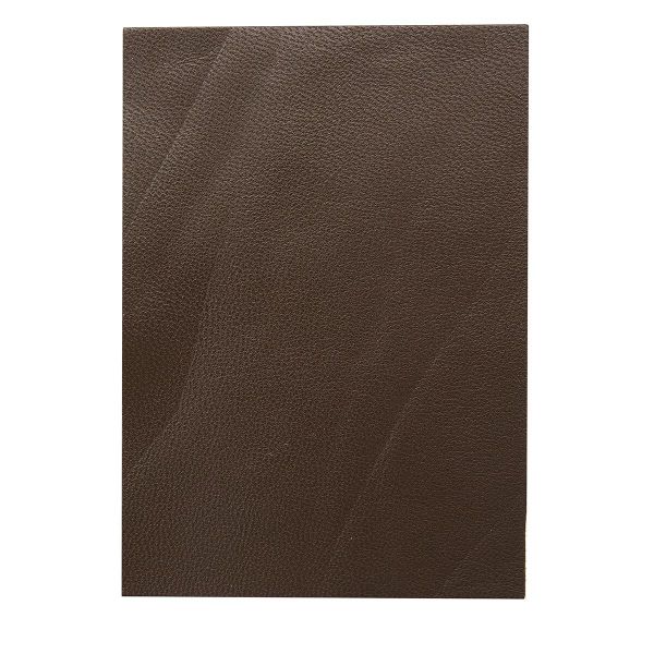 Кожа натуральная в листах А6 (10,5*14,8см), 100% кожа (03 темно-коричневый) 402