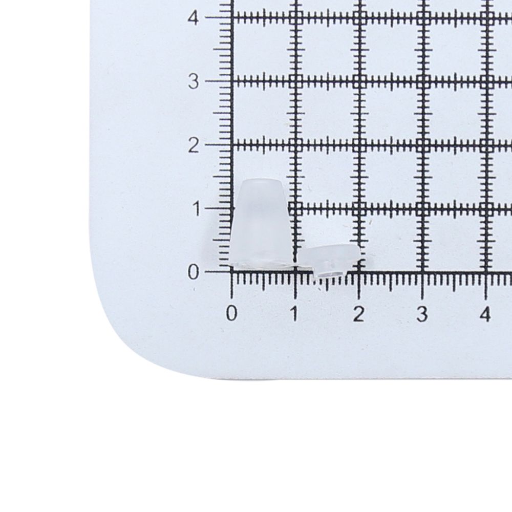 Наконечник для шнура пластик колокол ⌀6/9 мм, 14х11 мм, ПП, прозрачный, 100 шт