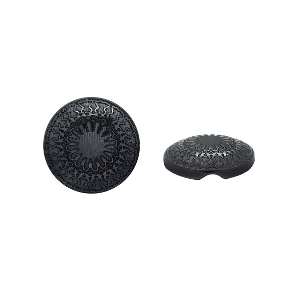 Пуговицы на ножке 24L (15мм) (Black (черный)), 36 шт, 615006-1