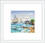 Набор для вышивания нитками МП Студия (Жар-птица), На морской волне, 10х11 см