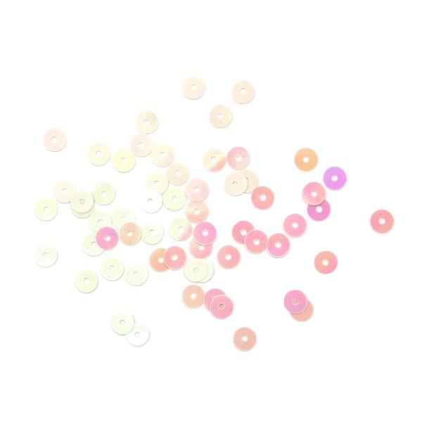 Пайетки плоские 6 мм, упак. 10 гр, Астра, 319 Перламутр, уп.10 шт