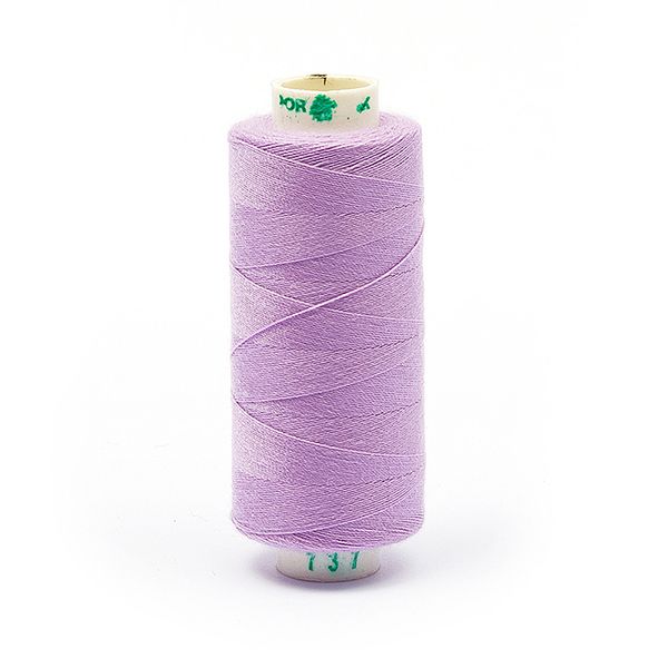 Нитки швейные бытовые Dor Tak 40/2, 366 м / 10 кат., 737 сиреневый