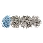 Кнопка рубашечная (джерси) открытая ⌀9.5 мм, ≈144 шт, МЕТАЛЛ, эмаль, 185 голубой матовый, NEW STAR