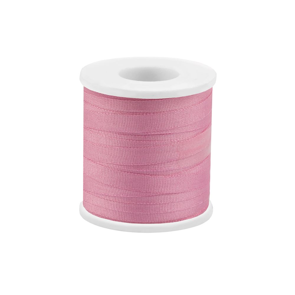 Лента (тесьма) шелковая 4.0 мм / 45.5±0.5 метров, №071 св.розовый, Gamma SR-4