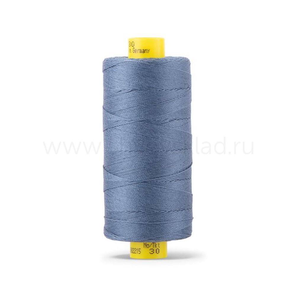 Нить отделочная Gutermann Mara 30/2, 300 м, 702404, 112 серо-синий джинс, 1 шт