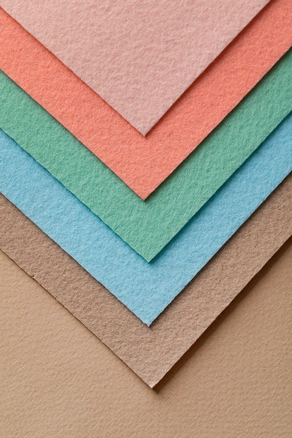 Фетр листовой жесткий 1.2 мм, 27х30 см, 5 шт, ассорти 5, Gamma FKS12-27/30