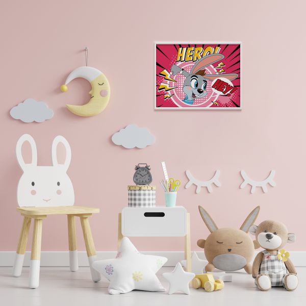 Картина по номерам Фрея, Союзмультфильм. Ну, погоди! Заяц, на картоне, 40х30 см