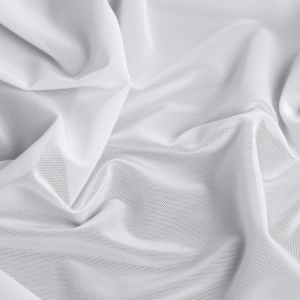 Сетка бельевая эластичная утягивающая 190 г/м², шир.152 см / 20 кг (1 кг - 3.35 метров).OLG008.001, цв.001 белый /OLG008.001/