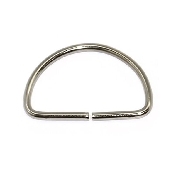 Полукольцо разъемное металл 40.0 мм (in), 100±5 шт, никель, Gamma