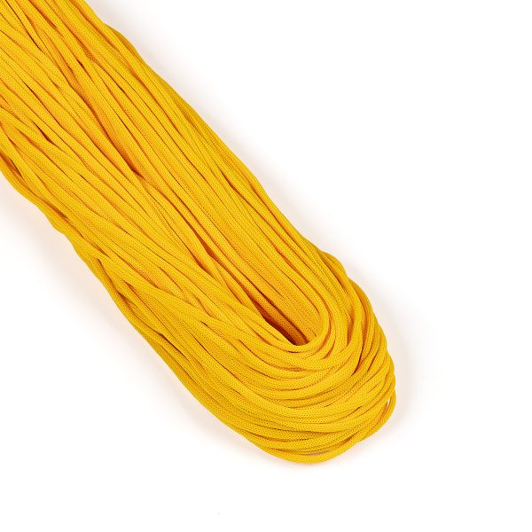 Шнур плетеный ⌀4.0 мм, 100±5 м, мелк. плетение, 093(10093) желтый, Gamma Т-02 (4с2)