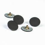 Часть кнопки Альфа (S-образная) ⌀20 мм (A-часть), 5/20, цв.черный мат. BRASS (А), 20 шт