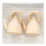 Заготовка для декорирования Чайник с ручкой сверху, h4,8х4,2х3,2см, 2 шт