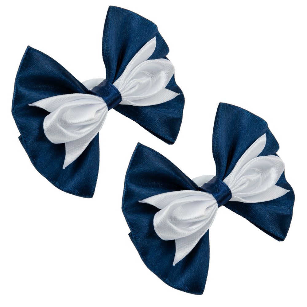 Набор резинок для волос 10 шт (5х2 шт), №01 синий-белый, Cherry Mary DR07083