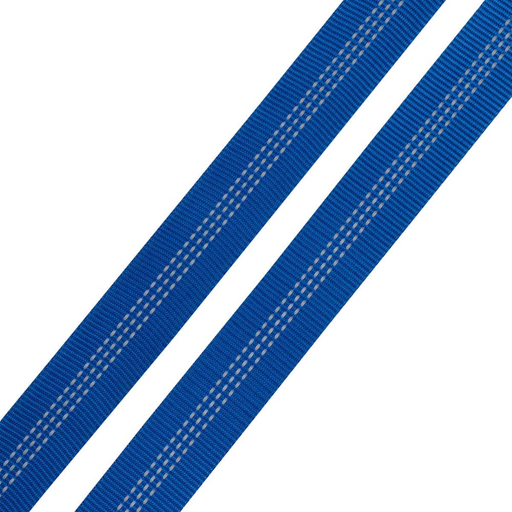 Стропа (ременная лента) 24 мм / 45.72 метра, [25.10 г/пог.м], со светоотражающими полосками, 18 синий, 3Al355